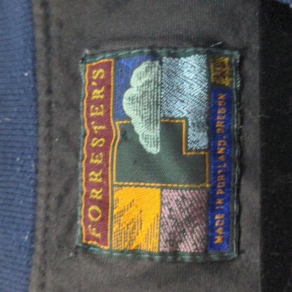 Forrester's Vintage Men's Golf XL Windbreaker Navy Blue Golfer Print V-neck 90s - Picture 3 of 8